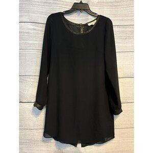Olive & Oak Women's Button-Front Black Dress S
